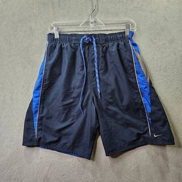 Nike Swim Trunks Mens Size M Blue Volley Board Shorts - Picture 1 of 11